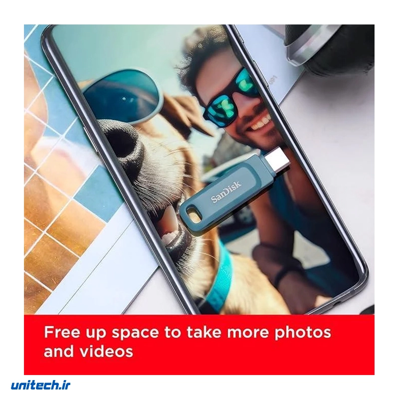 فلش مموری سن دیسک مدل Ultra Dual Drive Go ظرفیت 256 گیگابایت5